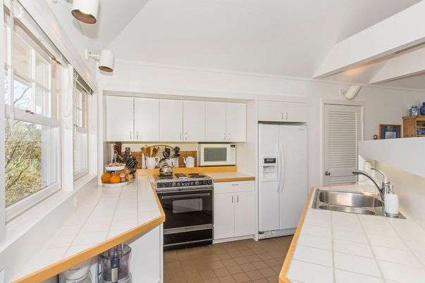Interior, Kitchen, Stainless Steel Appliances, Tile Countertops