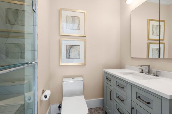 Bathroom, Glass Shower, Interior