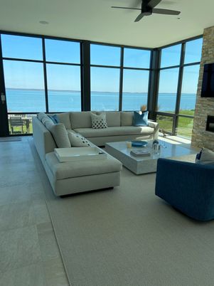 Interior, Living room, Stone Walls, Water