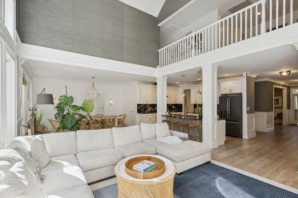 Dining room, Interior, Kitchen, Living room, Pendant Lights, Recessed Lighting, Wood Texture Flooring