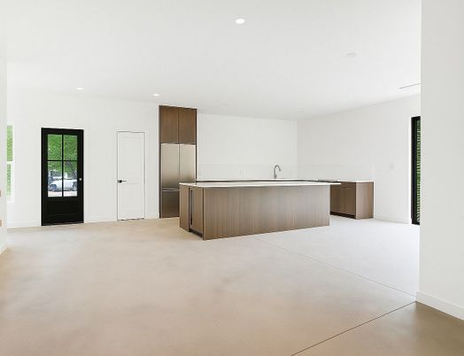 Empty room, Interior, Kitchen, Recessed Lighting