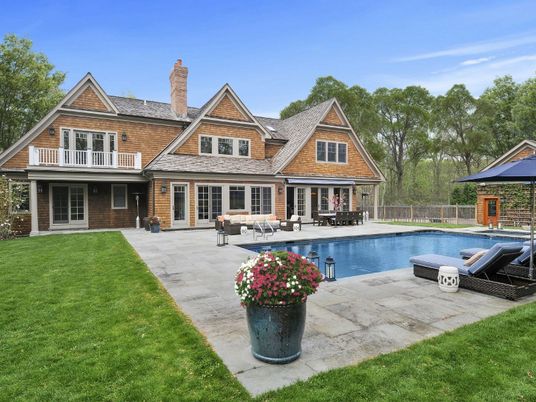 Exterior, Facade, Pool, Tudor Revival