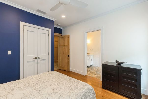 Bathroom, Bedroom, Interior, Recessed Lighting, Wood Texture Flooring