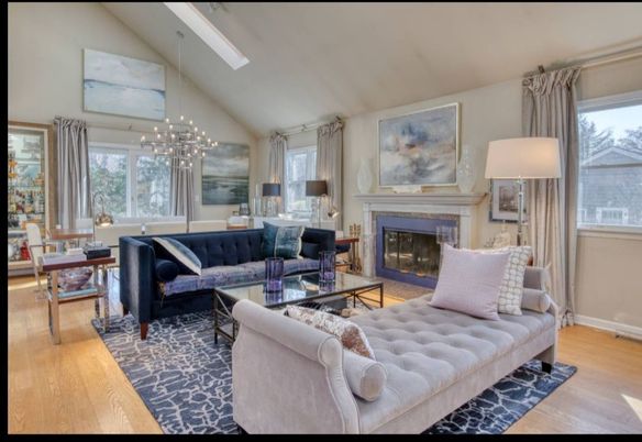 Dining room, Fireplace, Interior, Living room, Pendant Lights, Wood Texture Flooring