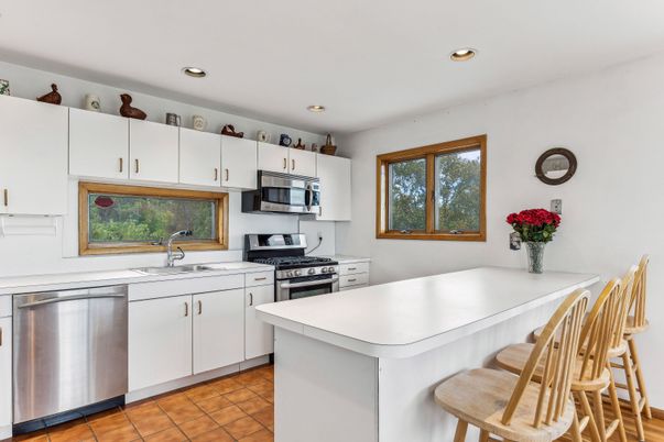 Interior, Kitchen, Recessed Lighting, Stainless Steel Appliances