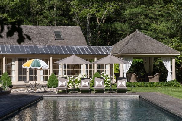 Exterior, Pool, Solar Panels