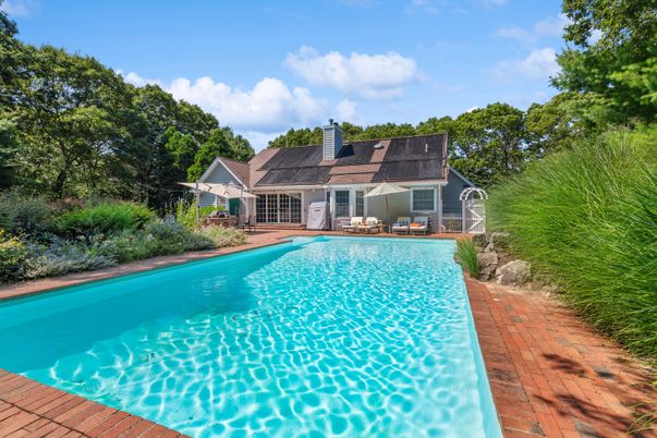 Exterior, Pool, Solar Panels