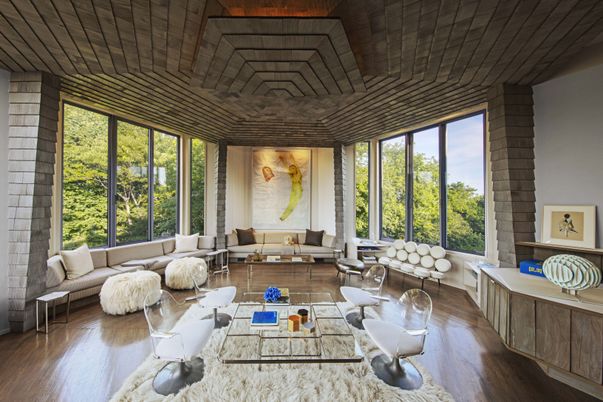 Interior, Living room, Stone Walls, Wooden Ceilings, Wood Texture Flooring
