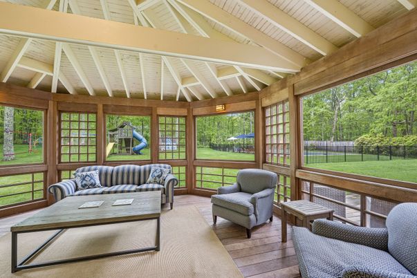 Interior, Living room, Sun Room, Wooden Beams, Wooden Ceilings, Wood Texture Flooring