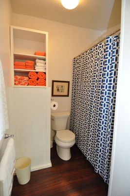 Bathroom, Interior, Wood Texture Flooring