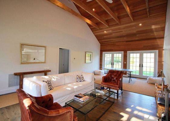 Interior, Living room, Recessed Lighting, Wooden Beams, Wooden Ceilings, Wood Texture Flooring