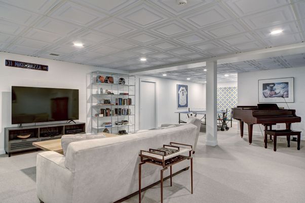 Interior, Living room, Piano, Recessed Lighting