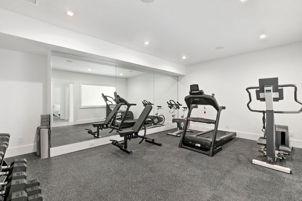 Fitness Equipment, Interior, Recessed Lighting