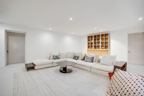 Interior, Living room, Recessed Lighting