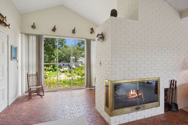 Fireplace, Interior, Stone Walls