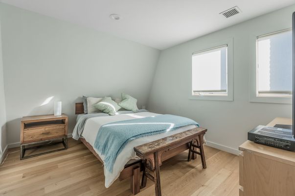 Bedroom, Interior, Wood Texture Flooring