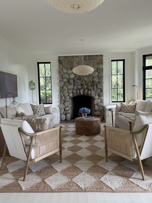 Fireplace, Interior, Living room, Stone Walls