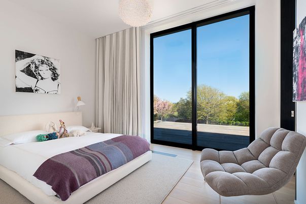 Bedroom, Chandelier, Interior, Wood Texture Flooring
