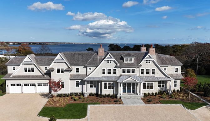 Attached, Exterior, Facade, Water, Farmhouse