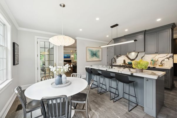 Dining room, Interior, Kitchen, Pendant Lights, Recessed Lighting
