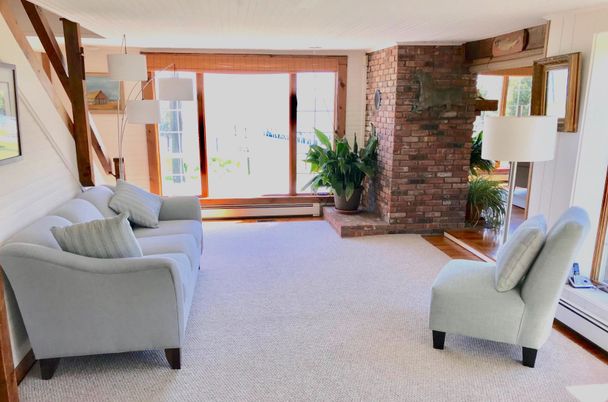Interior, Living room, Stone Walls
