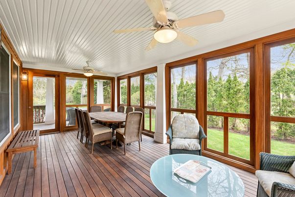 Dining room, Interior, Sun Room, Wood Texture Flooring