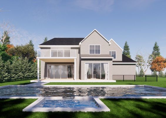 Backyard, Exterior, Facade, Farmhouse