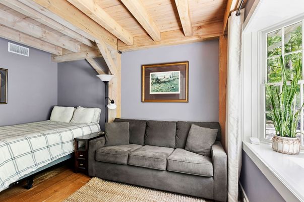 Bedroom, Interior, Wooden Beams, Wooden Ceilings, Wood Texture Flooring