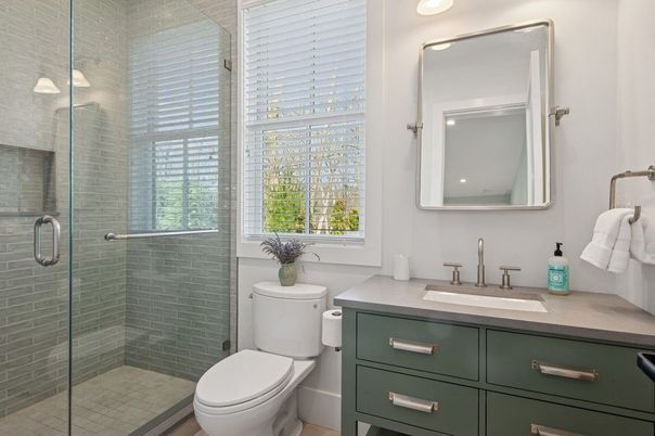 Bathroom, Glass Shower, Interior
