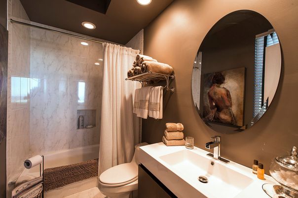 Bathroom, Interior, Recessed Lighting