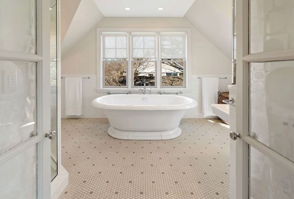 Bathroom, Free Standing Baths, Interior, Recessed Lighting