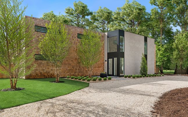 Backyard, Exterior, Facade, Modern