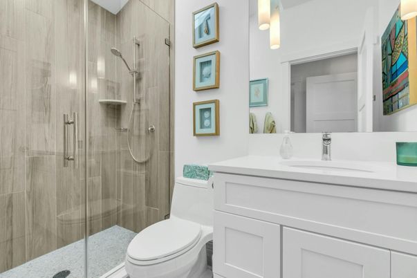 Bathroom, Glass Shower, Interior