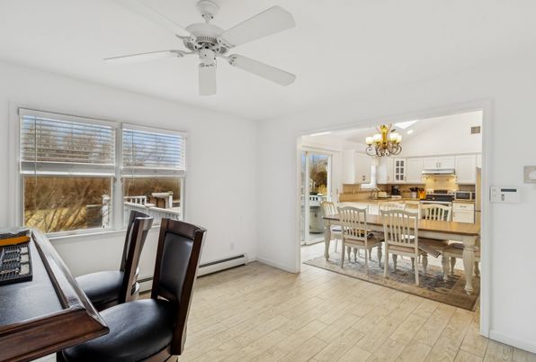 Chandelier, Dining room, Interior, Kitchen, Wood Texture Flooring