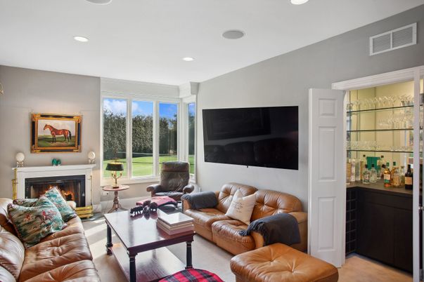 Fireplace, Interior, Living room, Recessed Lighting