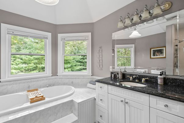 Bathroom, Dual Sink Vanities, Interior, Tile Countertops