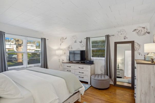 Bedroom, Interior, Wood Texture Flooring