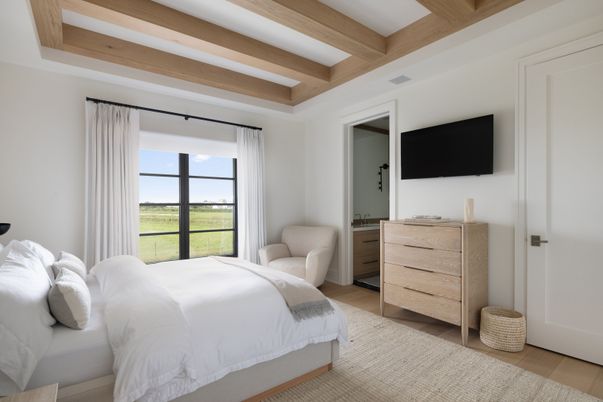Bedroom, Interior, Water, Wooden Beams, Wood Texture Flooring
