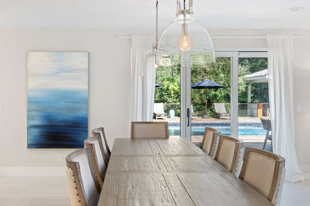 Dining room, Interior, Pendant Lights