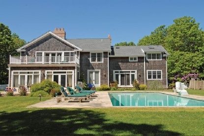 Backyard, Exterior, Facade, Pool, Brick Traditional