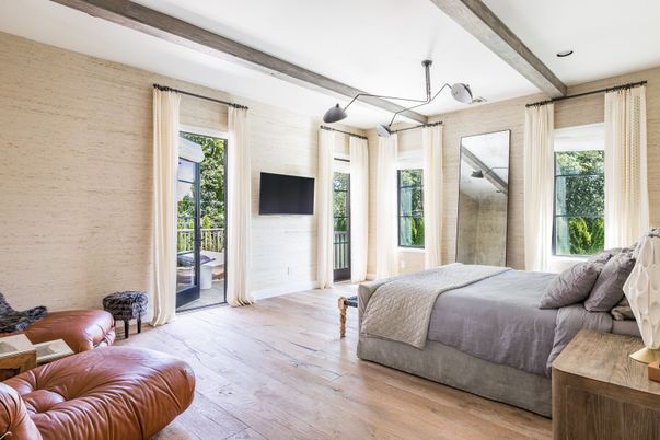 Bedroom, Interior, Wood Texture Flooring