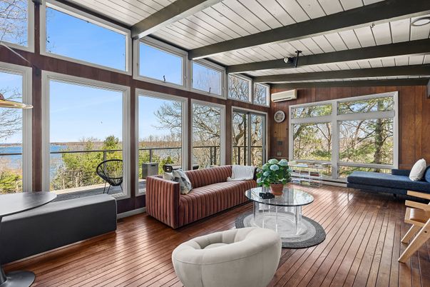 Interior, Living room, Sun Room, Wooden Beams, Wood Texture Flooring, Wooden Walls