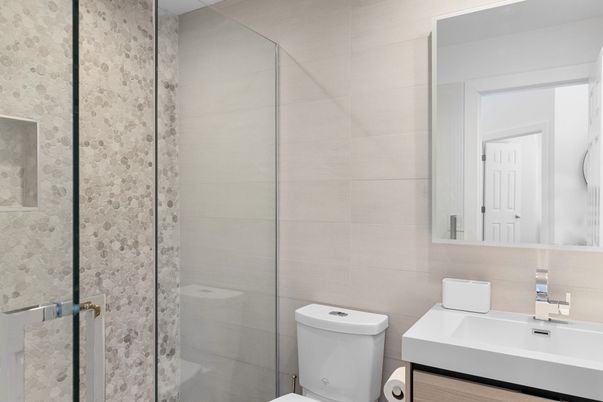 Bathroom, Glass Shower, Interior