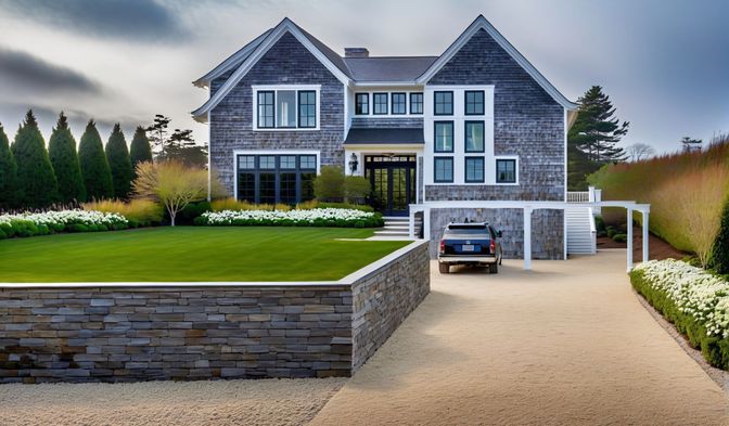 Exterior, Facade, Brick Traditional
