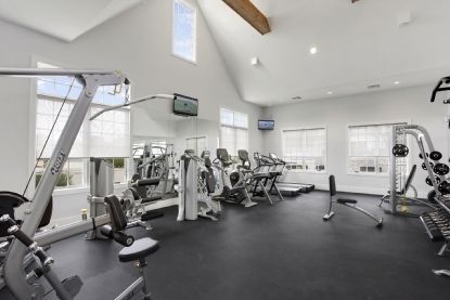 Fitness Equipment, Gym, Interior, Recessed Lighting