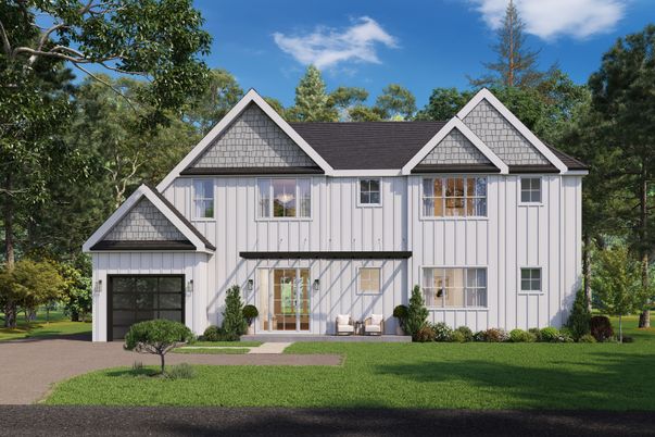 Attached, Exterior, Facade, Farmhouse