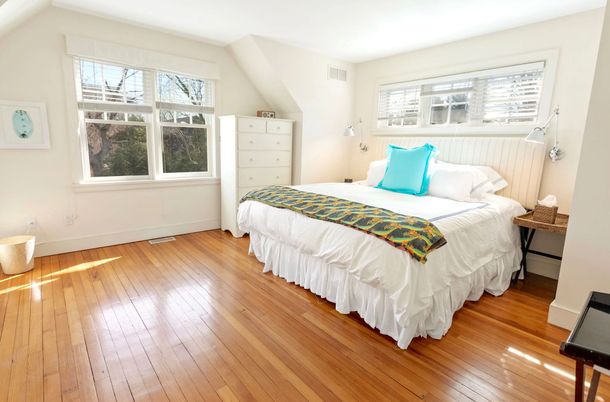 Bedroom, Interior, Wood Texture Flooring