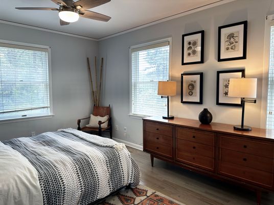 Bedroom, Interior, Wood Texture Flooring