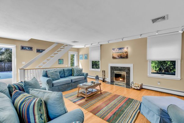 Fireplace, Interior, Living room, Wood Texture Flooring