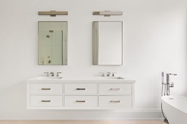 Bathroom, Dual Sink Vanities, Free Standing Baths, Interior